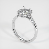 14K White Gold Antique Style Ring Setting Video