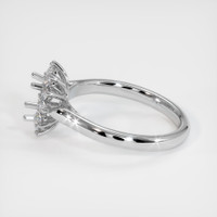 14K White Gold Antique Style Ring Setting Image