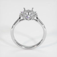 14K White Gold Antique Style Ring Setting Image