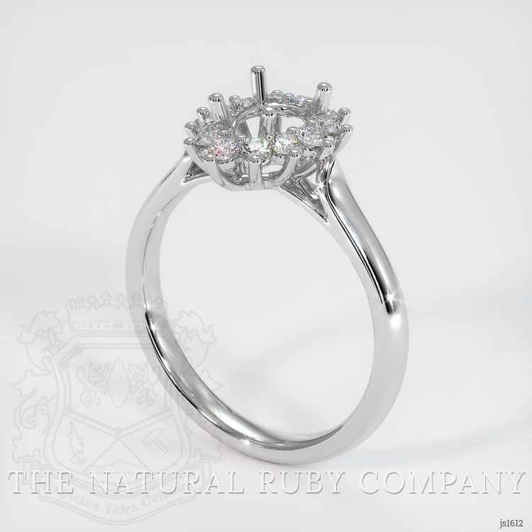 18K White Gold Antique Style Ring Setting