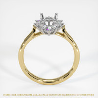 14K White & Yellow Antique Style Ring Setting Image