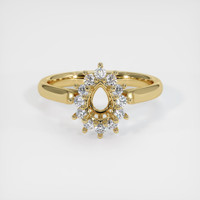 14K Yellow Gold Antique Style Ring Setting Image