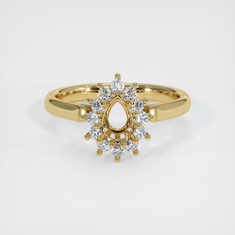 14K Yellow Gold Antique Style Ring Setting