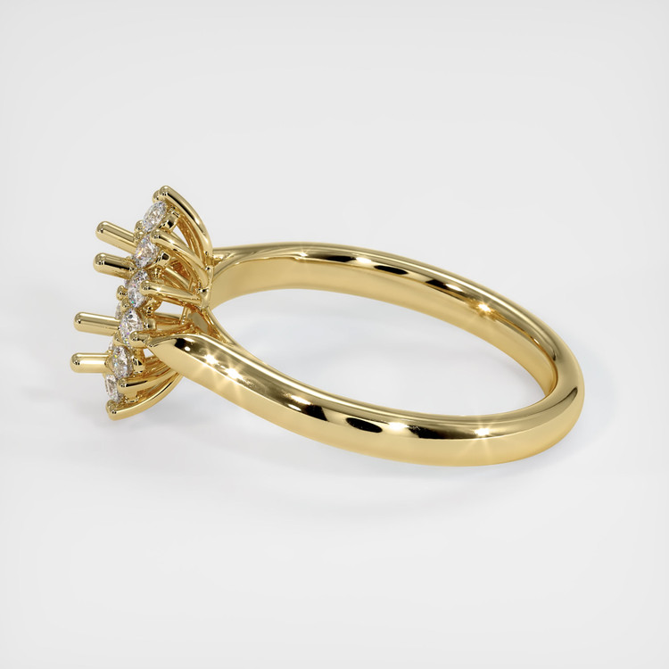 14K Yellow Gold Antique Style Ring Setting