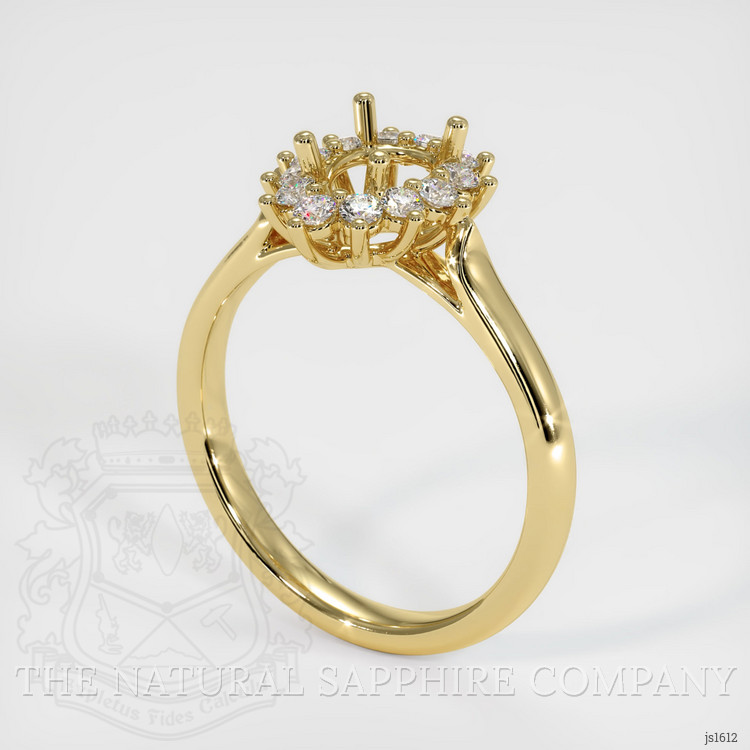 18K Yellow Gold Antique Style Ring Setting