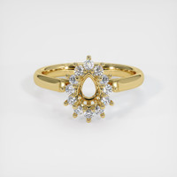 18K Yellow Gold Antique Style Ring Setting Image