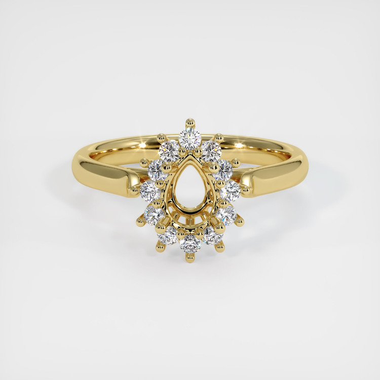 18K Yellow Gold Antique Style Ring Setting