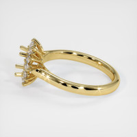 18K Yellow Gold Antique Style Ring Setting Image