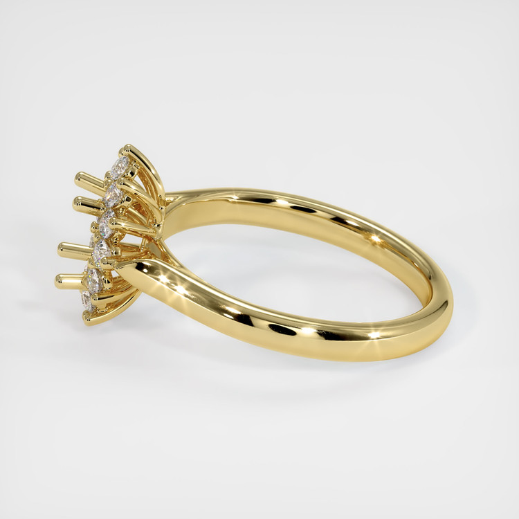 18K Yellow Gold Antique Style Ring Setting