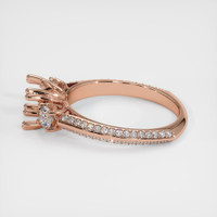 14K Rose Gold Pave Ring Setting Image