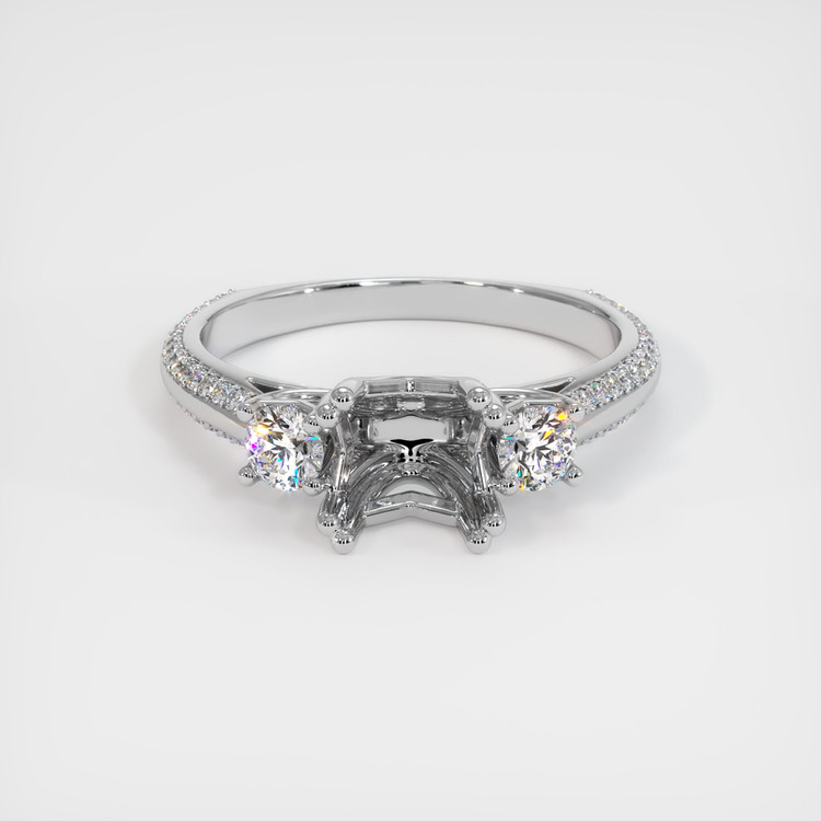 Silver Pave Ring Setting