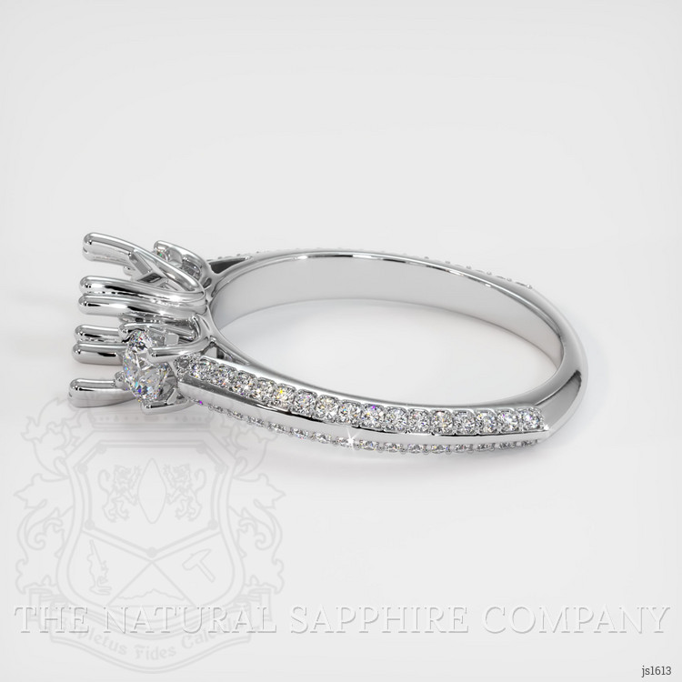 Silver Three Stone Ring Setting