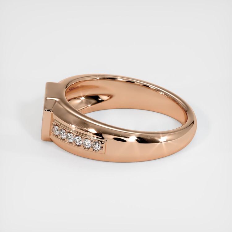 18K Rose Gold Men's Ring Setting