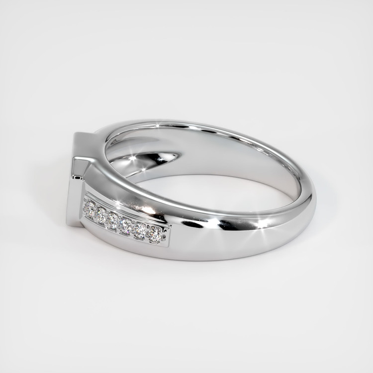10K White Gold Men's Ring Setting