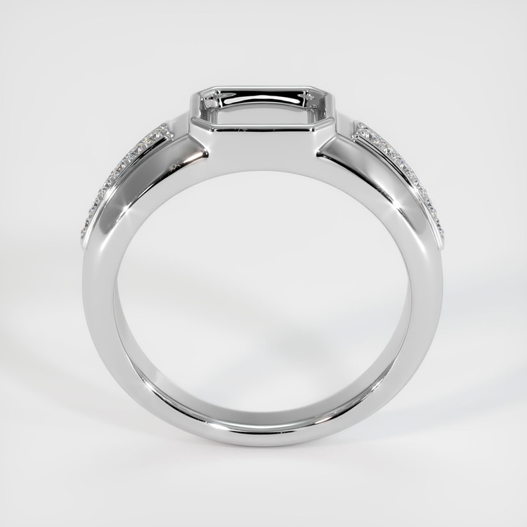 14K White Gold Men's Ring Setting