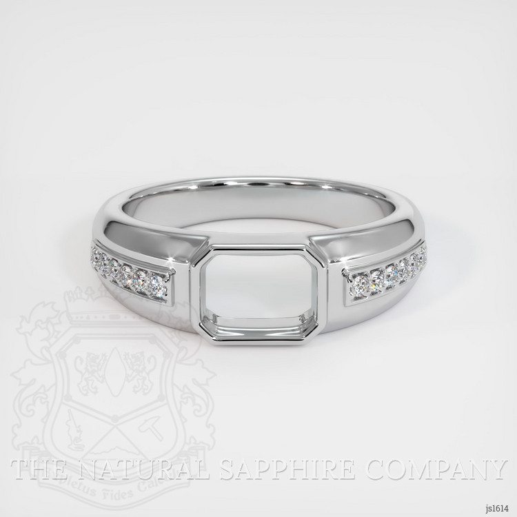 18K White Gold Men's Ring Setting