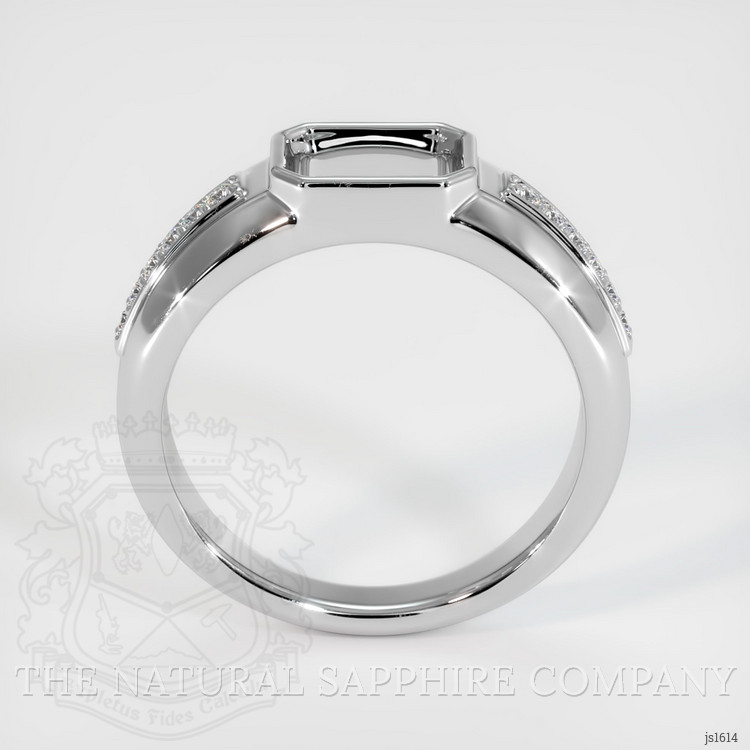 18K White Gold Men's Ring Setting