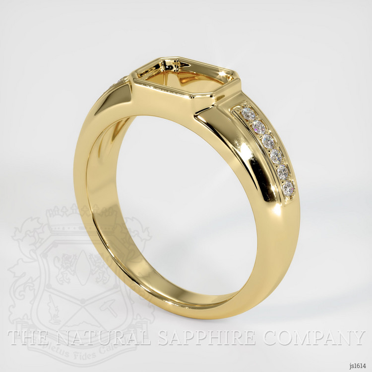 10K Yellow Gold Men's Ring Setting