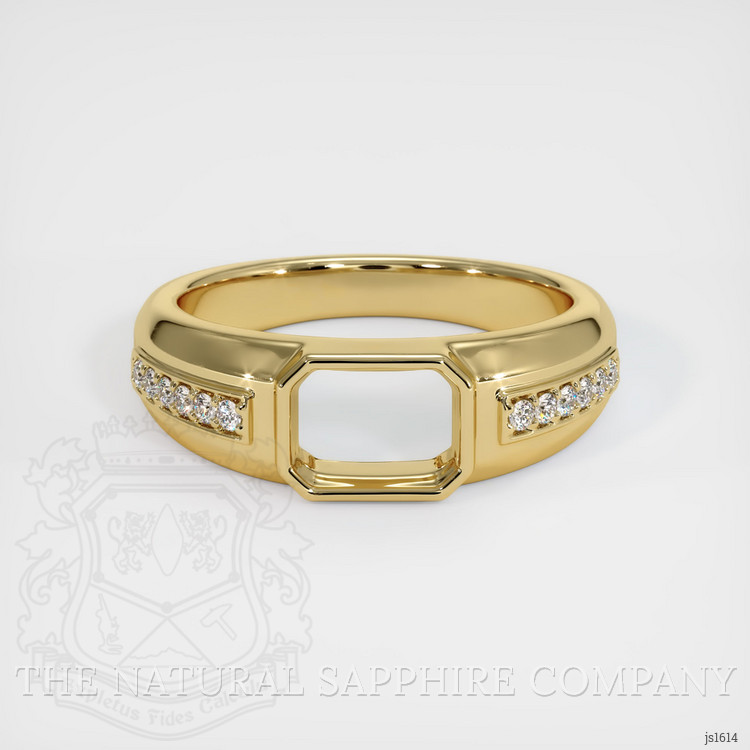 10K Yellow Gold Men's Ring Setting