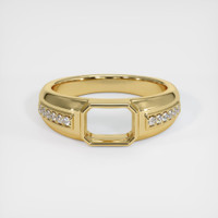 14K Yellow Gold Men's Ring Setting Image