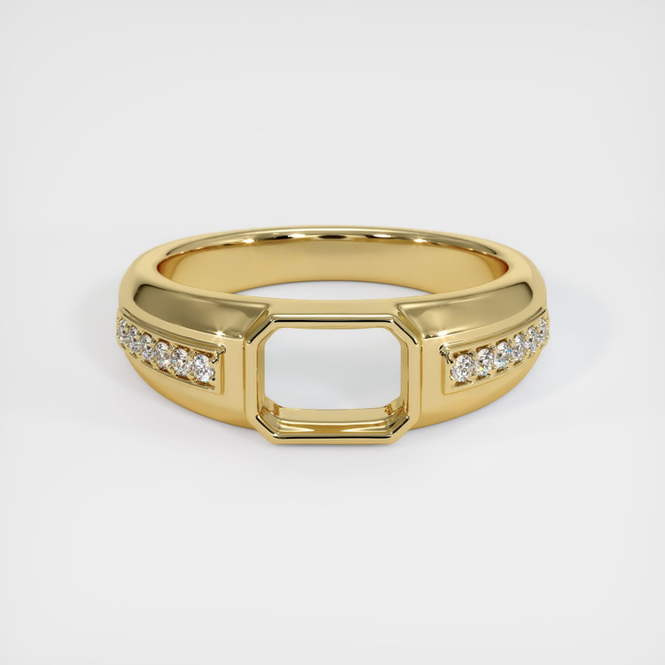 14K Yellow Gold Men's Ring Setting