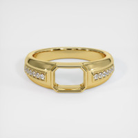 18K Yellow Gold Men's Ring Setting Image