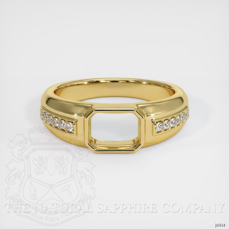 18K Yellow Gold Men's Ring Setting