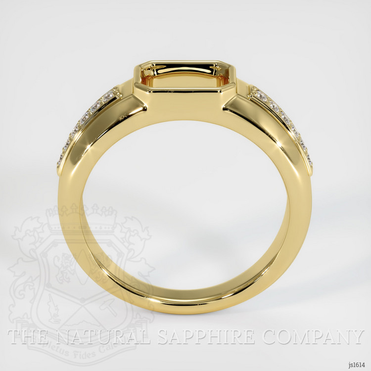 18K Yellow Gold Men's Ring Setting