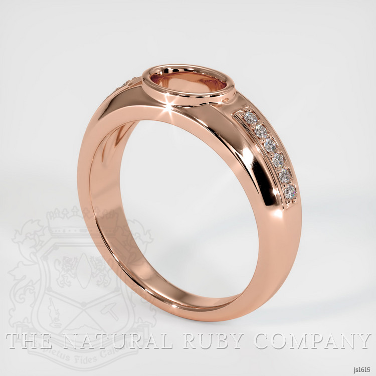 14K Rose Gold Men's Ring Setting