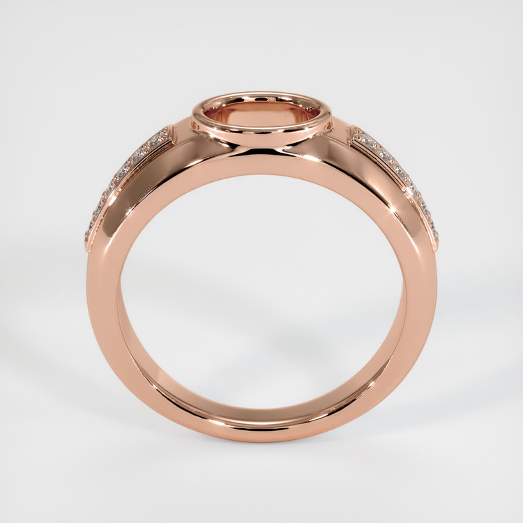 14K Rose Gold Men's Ring Setting