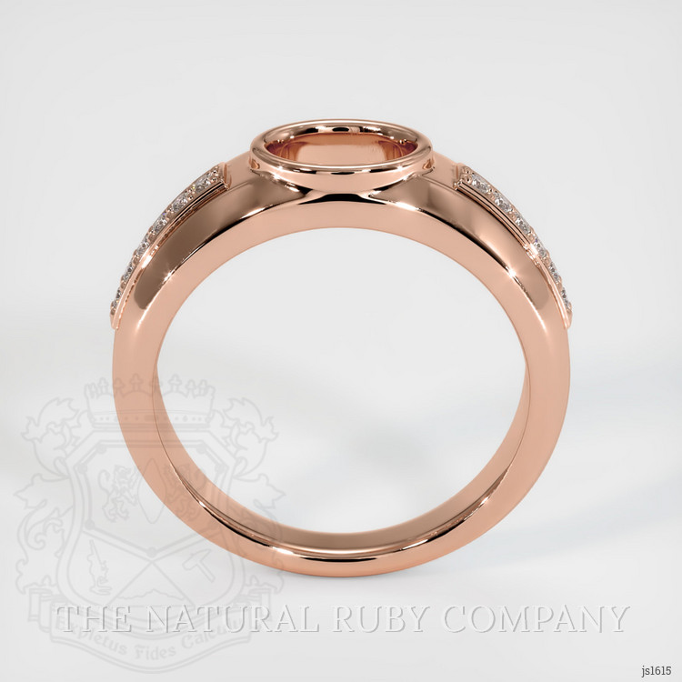 14K Rose Gold Men's Ring Setting