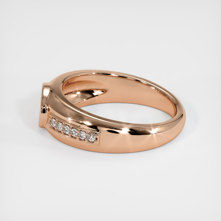 18K Rose Gold Men's Ring Setting