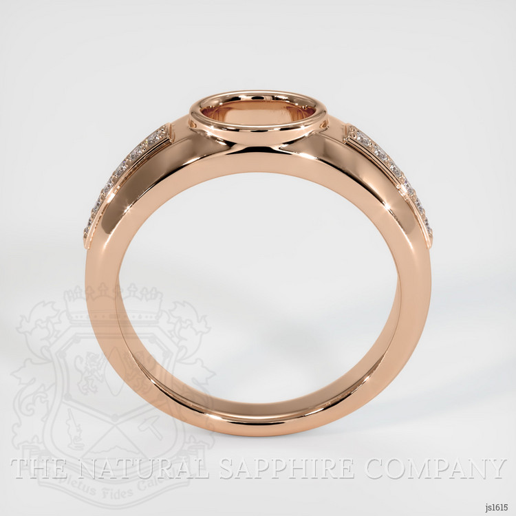 18K Rose Gold Men's Ring Setting