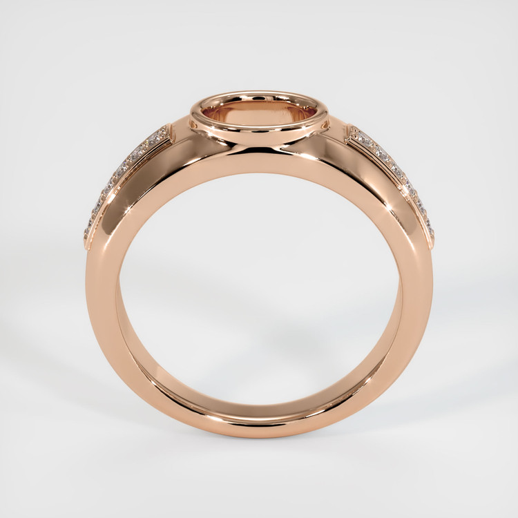 18K Rose Gold Men's Ring Setting