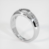 10K White Gold Men's Ring Setting Video