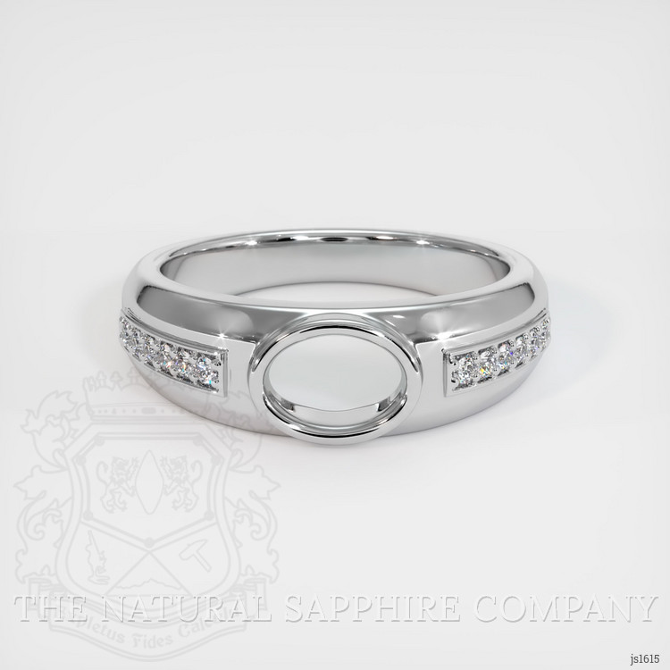 10K White Gold Men's Ring Setting