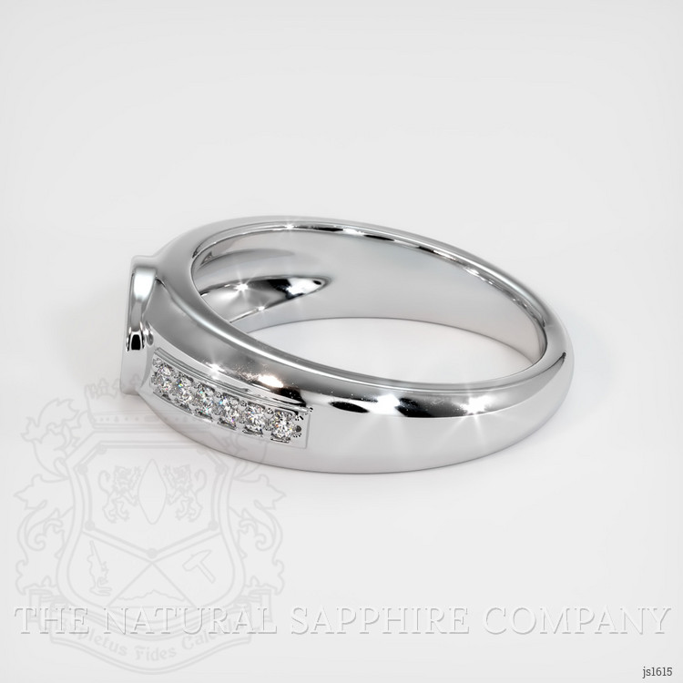14K White Gold Men's Ring Setting