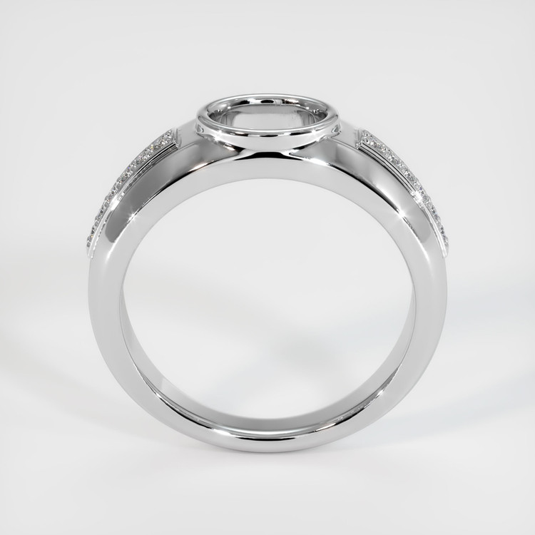 14K White Gold Men's Ring Setting