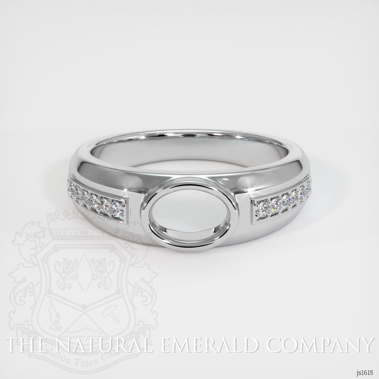 18K White Gold Men's Ring Setting