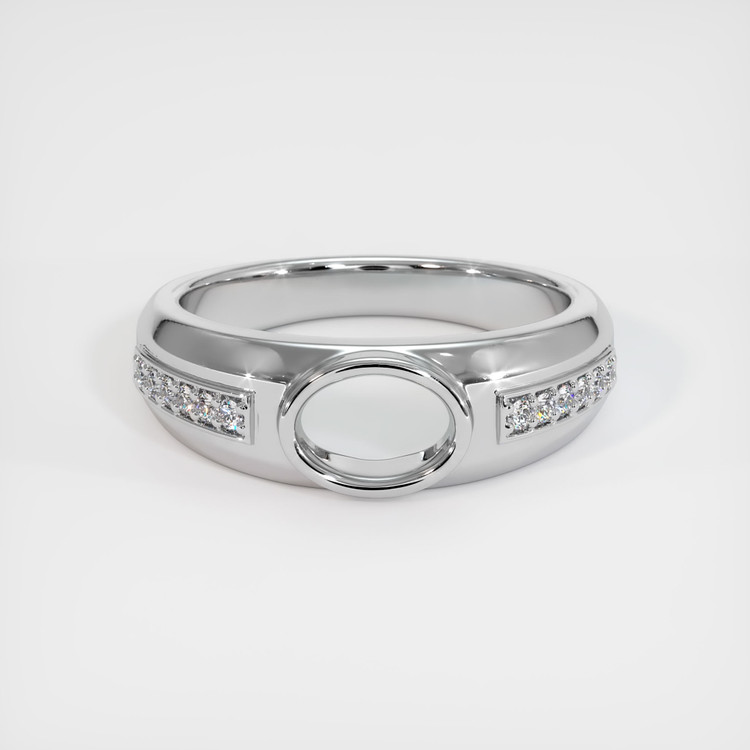 18K White Gold Men's Ring Setting