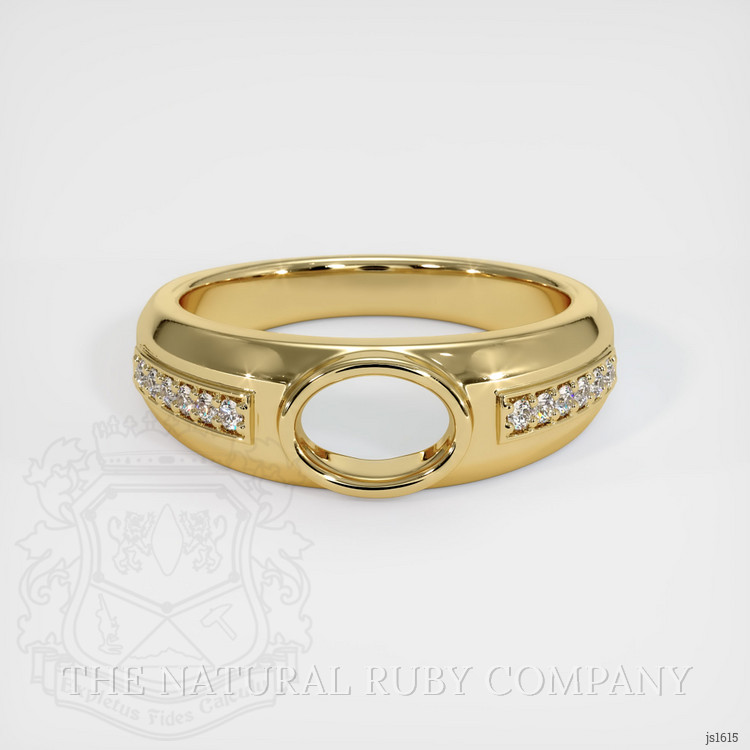 10K Yellow Gold Men's Ring Setting