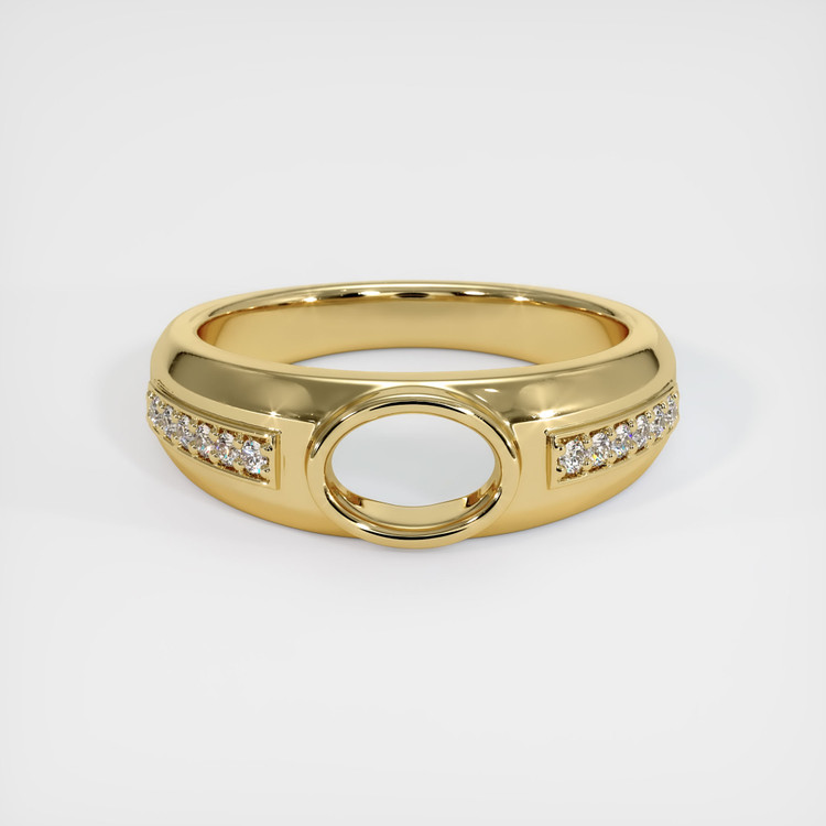 14K Yellow Gold Men's Ring Setting