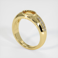 18K Yellow Gold Men's Ring Setting Video