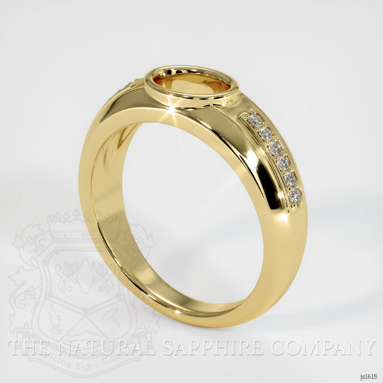 18K Yellow Gold Men's Ring Setting