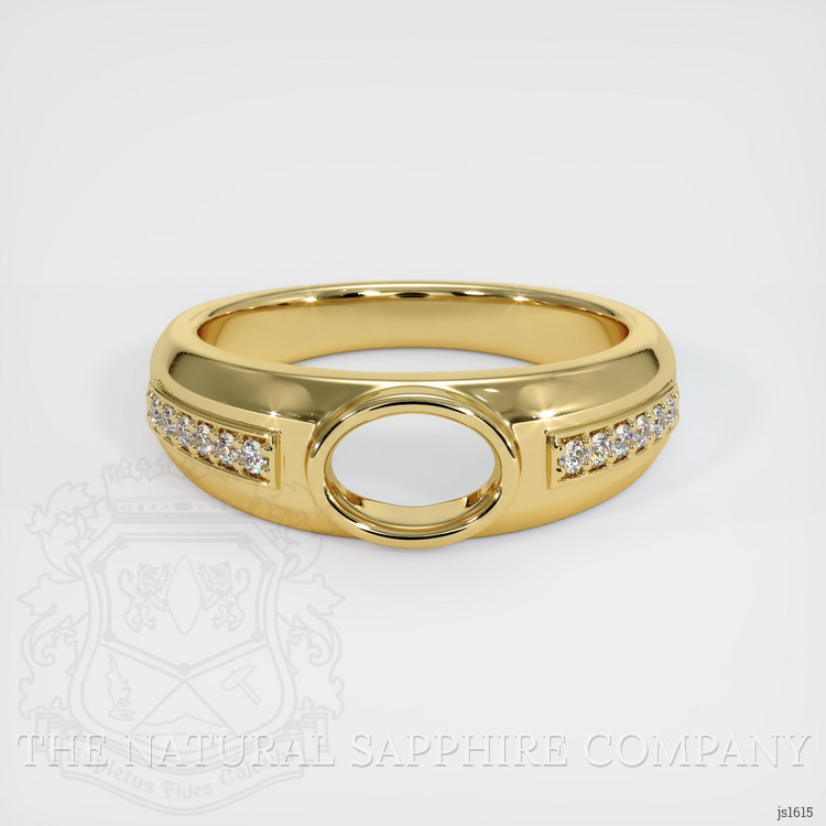 18K Yellow Gold Men's Ring Setting