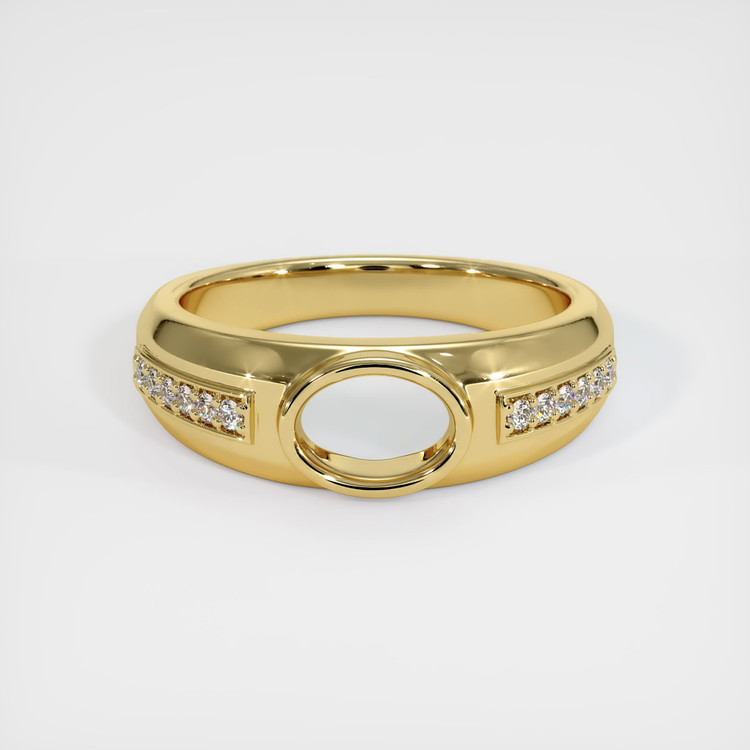 18K Yellow Gold Men's Ring Setting