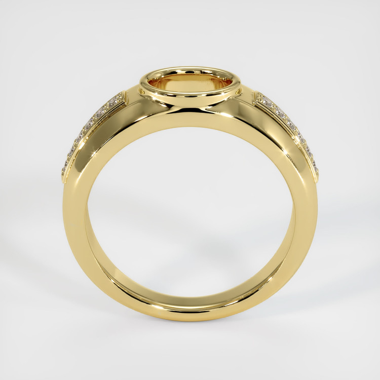 18K Yellow Gold Men's Ring Setting