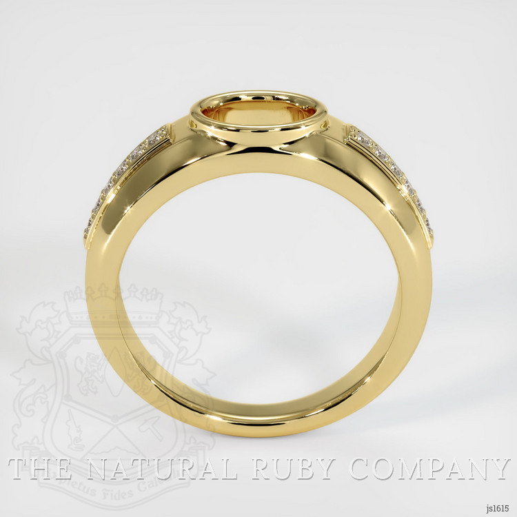 18K Yellow Gold Men's Ring Setting