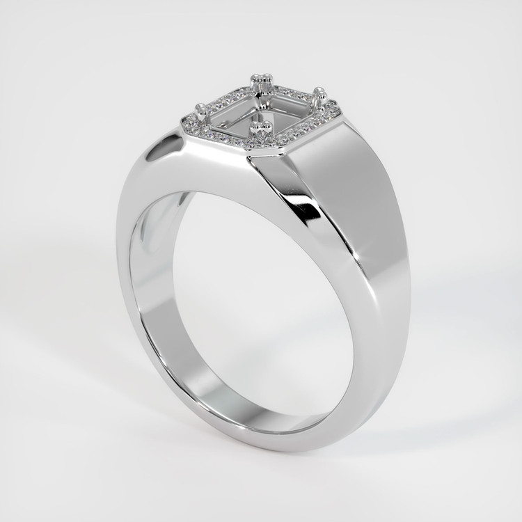 Silver Men's Ring Setting