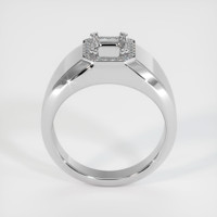 14K White Gold Men's Ring Setting Image
